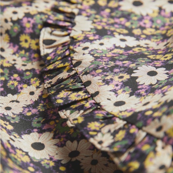 🆕 SANDRO Enrika Paisly -Print Silk Midi Multicolore Floral Wrap Belted Dress💃 - Picture 2 of 12